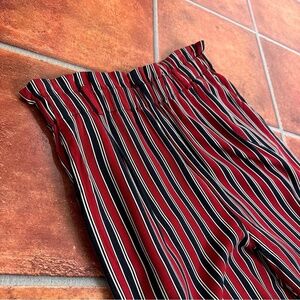 Just Female Striped Paper Bag Pants